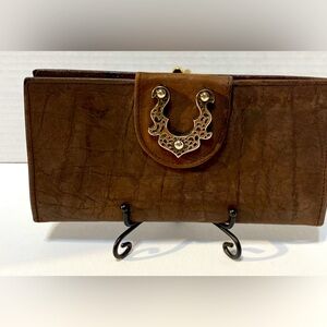 Vintage ROLFS American Classic Calfskin Leather‎ Brown Wallet